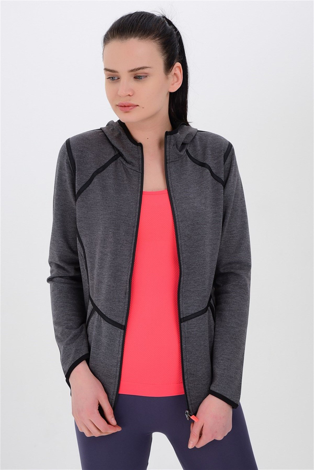 12.10.011.004.093.053SWEAT POLY. KAPŞONLU PINK W