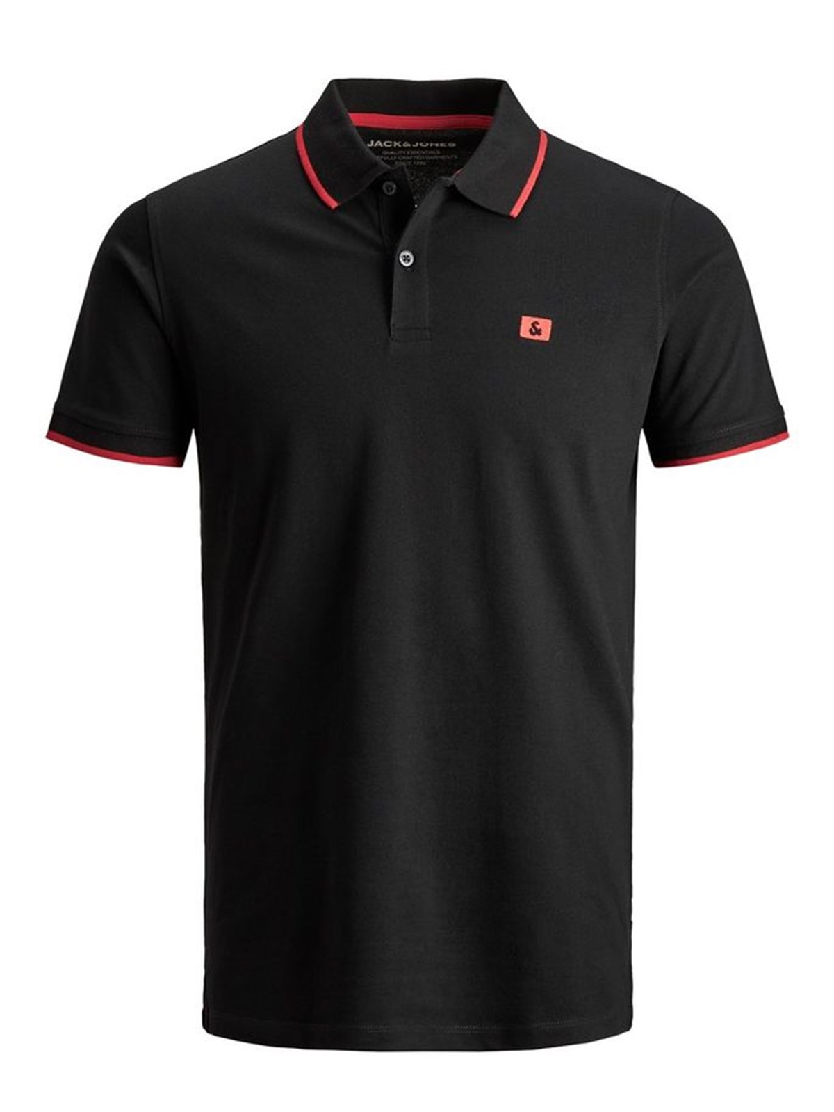 12147114NEBIMV3NEBIMV3|12147114|BlackJACK & JONES JJESTONE POLO SS NOOS ERKEK T-SHIRT-Black