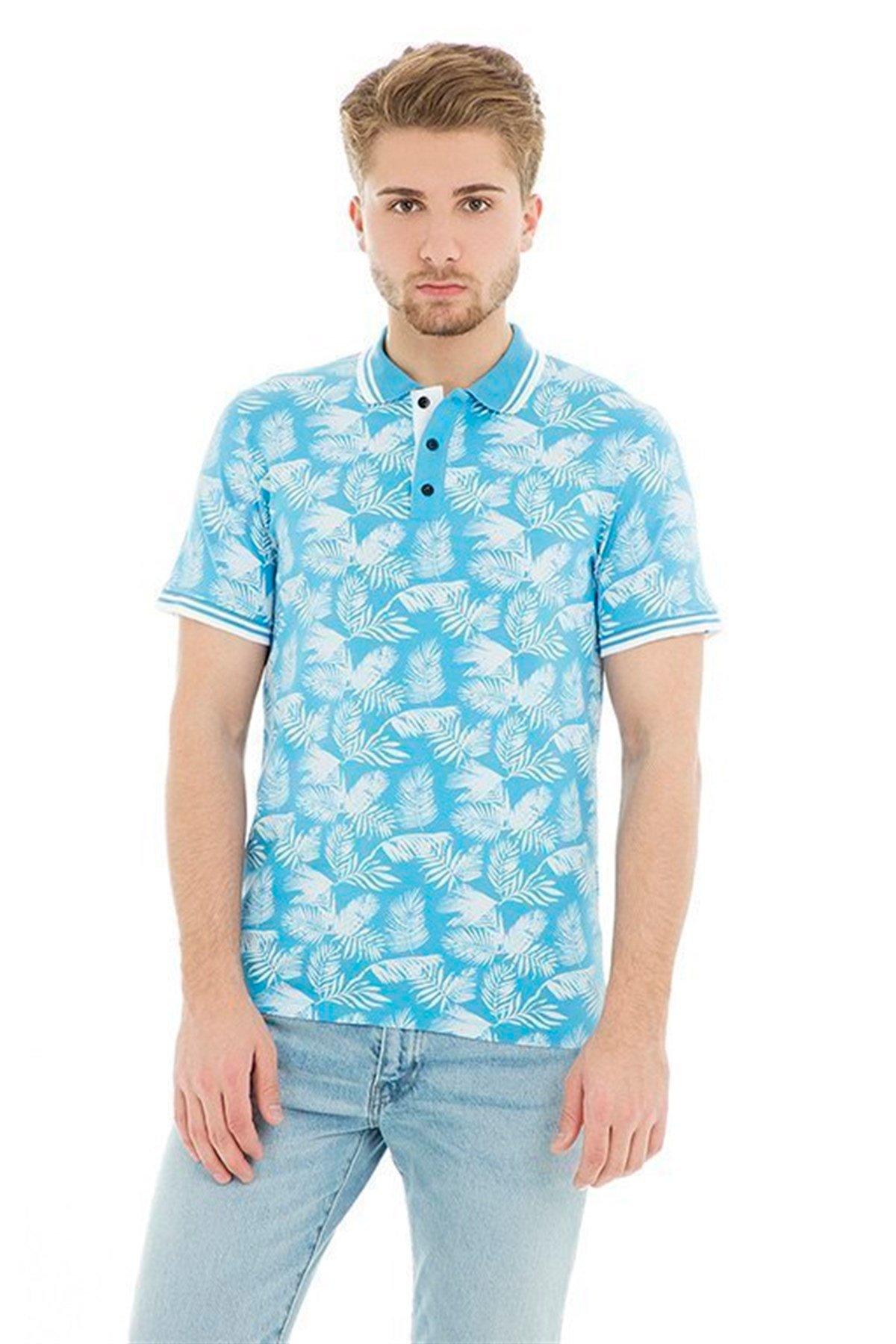 12154218NEBIMV3NEBIMV3|12154218|EnsignJACK & JONES JORWOW POLO SS ERKEK T-SHIRT-Ensign Blue