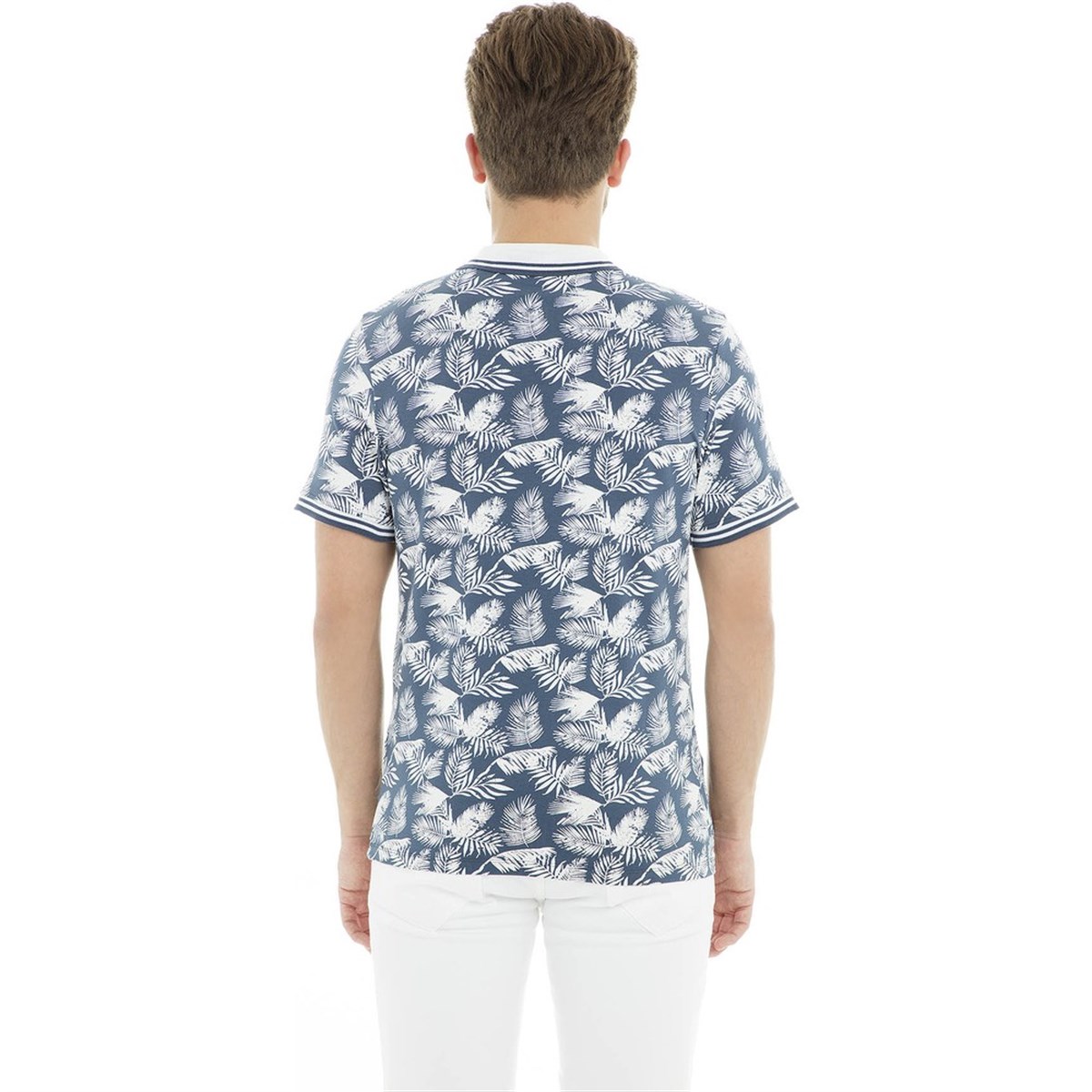 12154218NEBIMV3NEBIMV3|12154218|BonnieJACK & JONES JORWOW POLO SS ERKEK T-SHIRT-Bonnie Blue