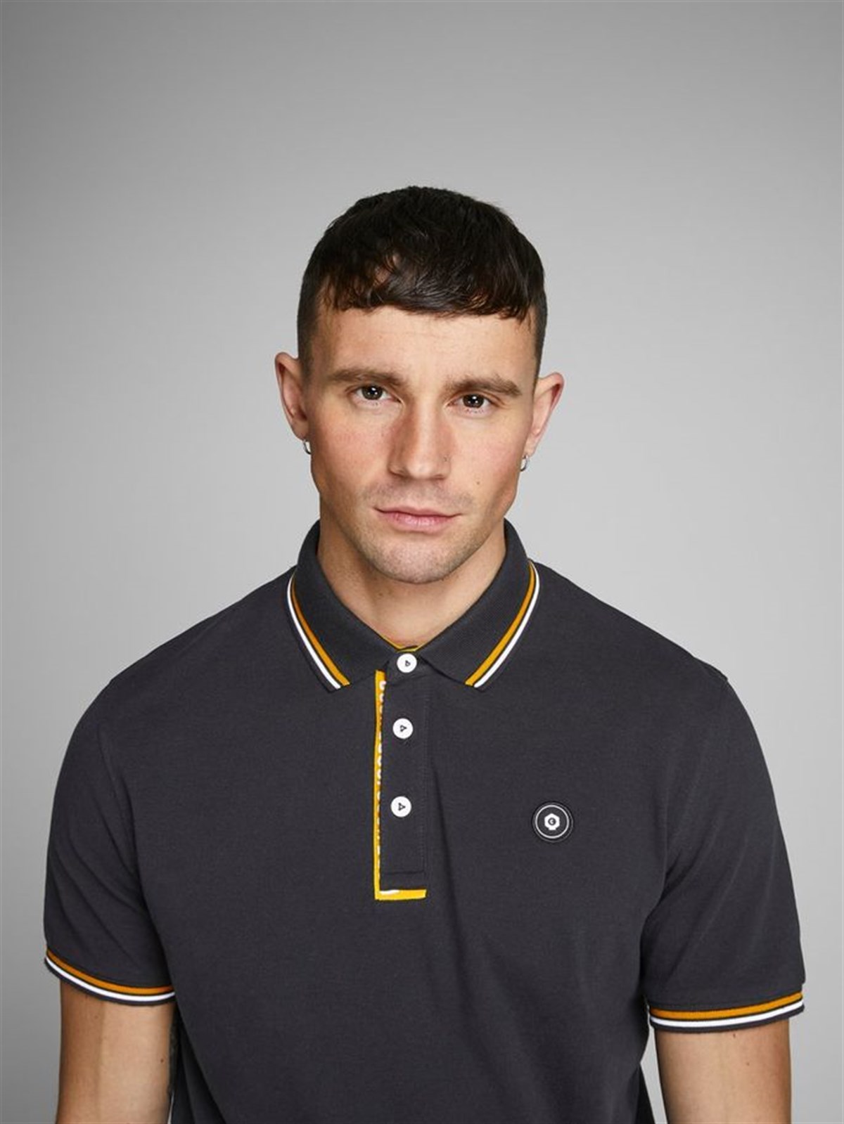 12145116NEBIMV3NEBIMV3|12145116|BlackJACK & JONES JCOCHALLENGE POLO SS NOOS ERKEK T-SHIRT-Black