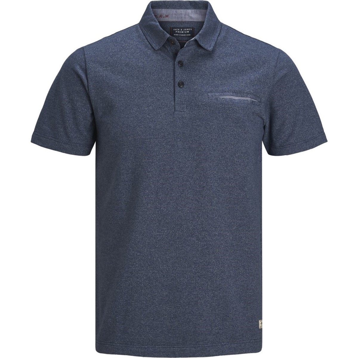 12149727NEBIMV3NEBIMV3|12149727|NavyJACK & JONES JPROSCAR BLU. POLO SS ERKEK T-SHIRT-Navy Blazer