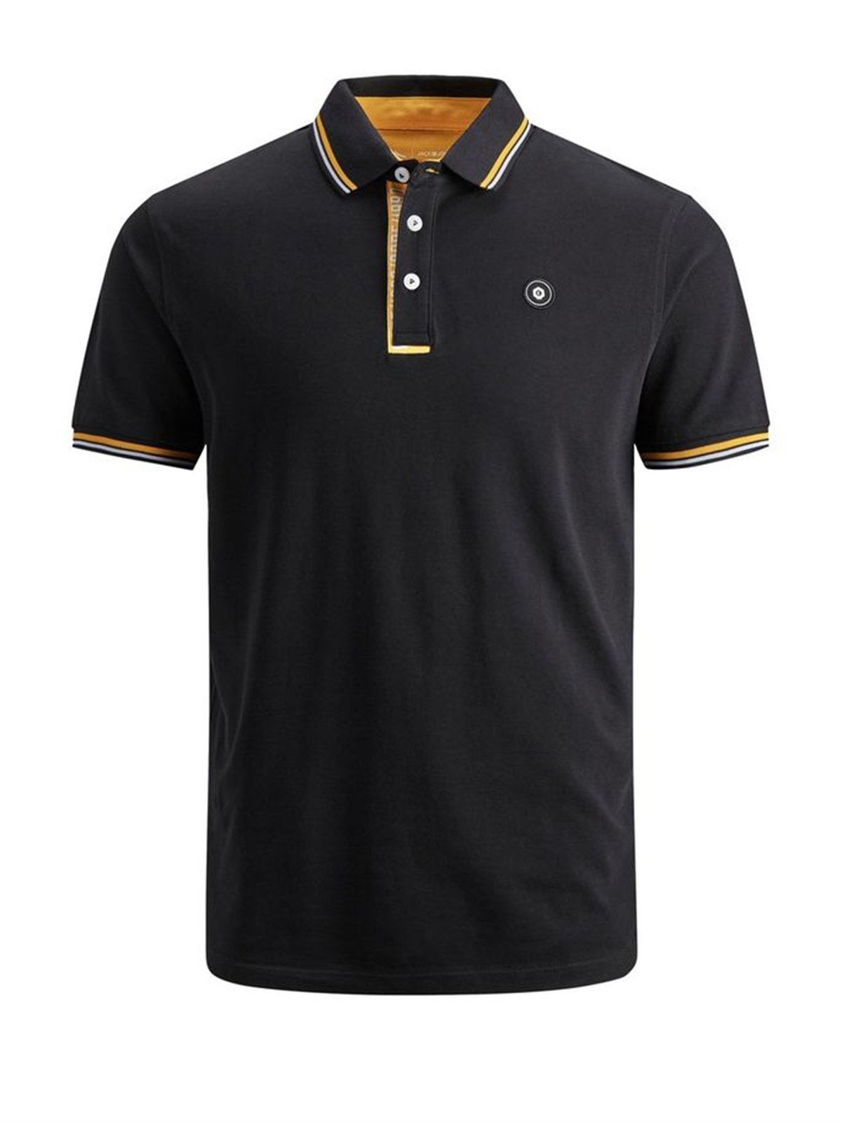 12145116NEBIMV3NEBIMV3|12145116|BlackJACK & JONES JCOCHALLENGE POLO SS NOOS ERKEK T-SHIRT-Black