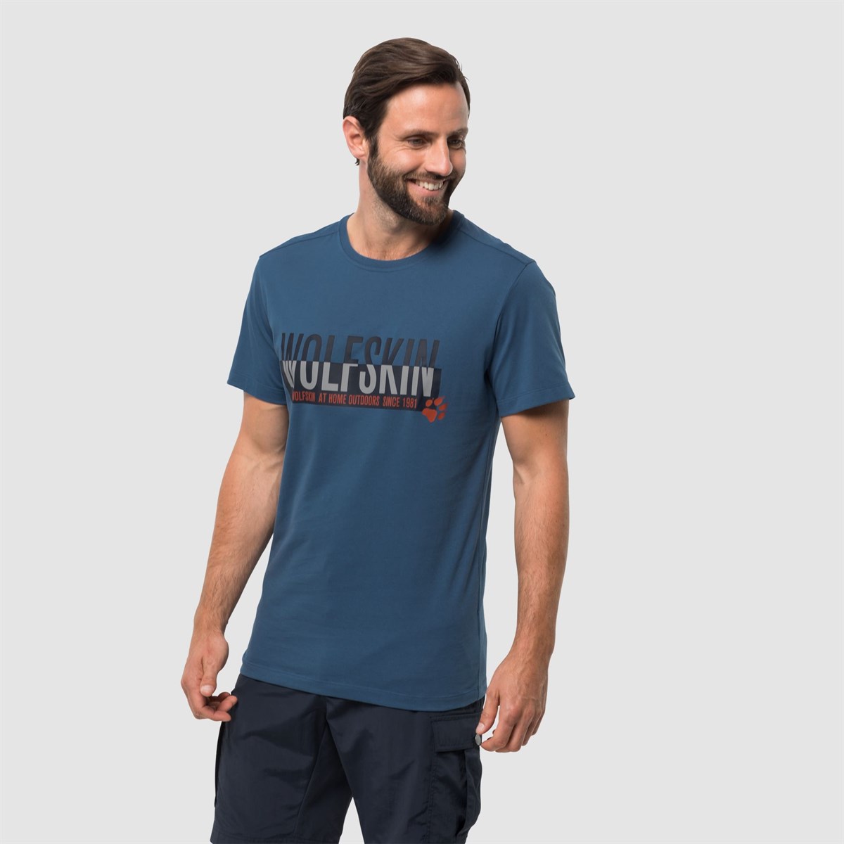 1805641NEBIMV3NEBIMV3|1805641|16553JACK WOLFSKIN SLOGAN T MEN ERKEK T-SHIRT-ocean wave