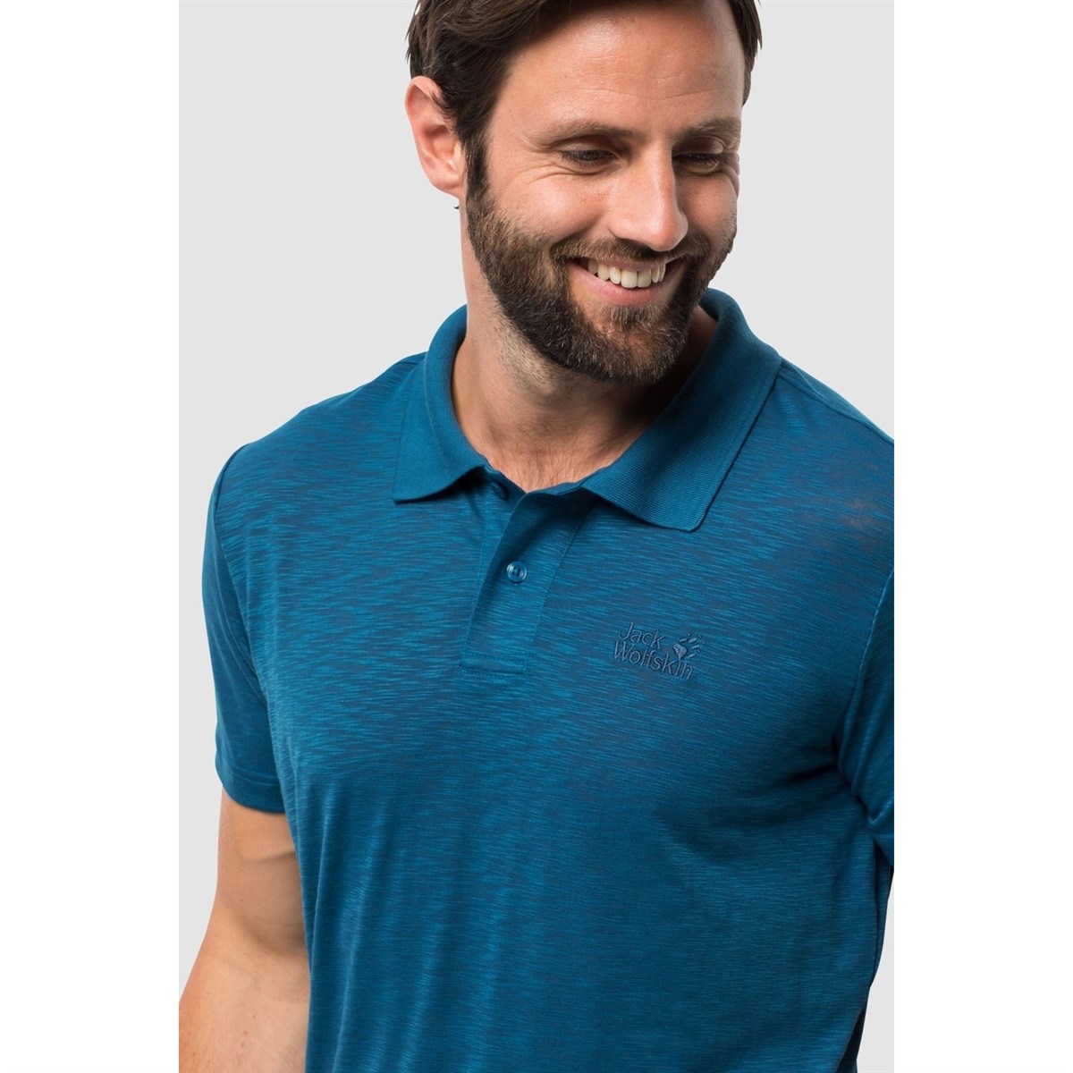 1804542NEBIMV3NEBIMV3|1804542|16546JACK WOLFSKIN TRAVEL POLO MEN ERKEK T-SHIRT-wave blue