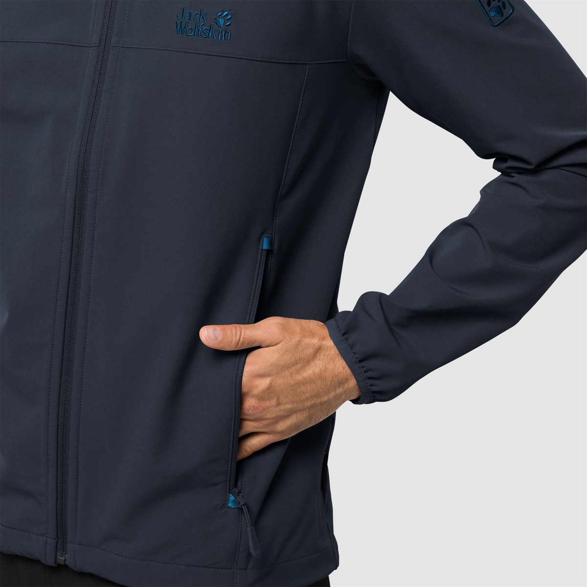 1305471NEBIMV3NEBIMV3|1305471|16459JACK WOLFSKIN CRESTVIEW JACKET MEN ERKEK SOFTSHELL-night blue