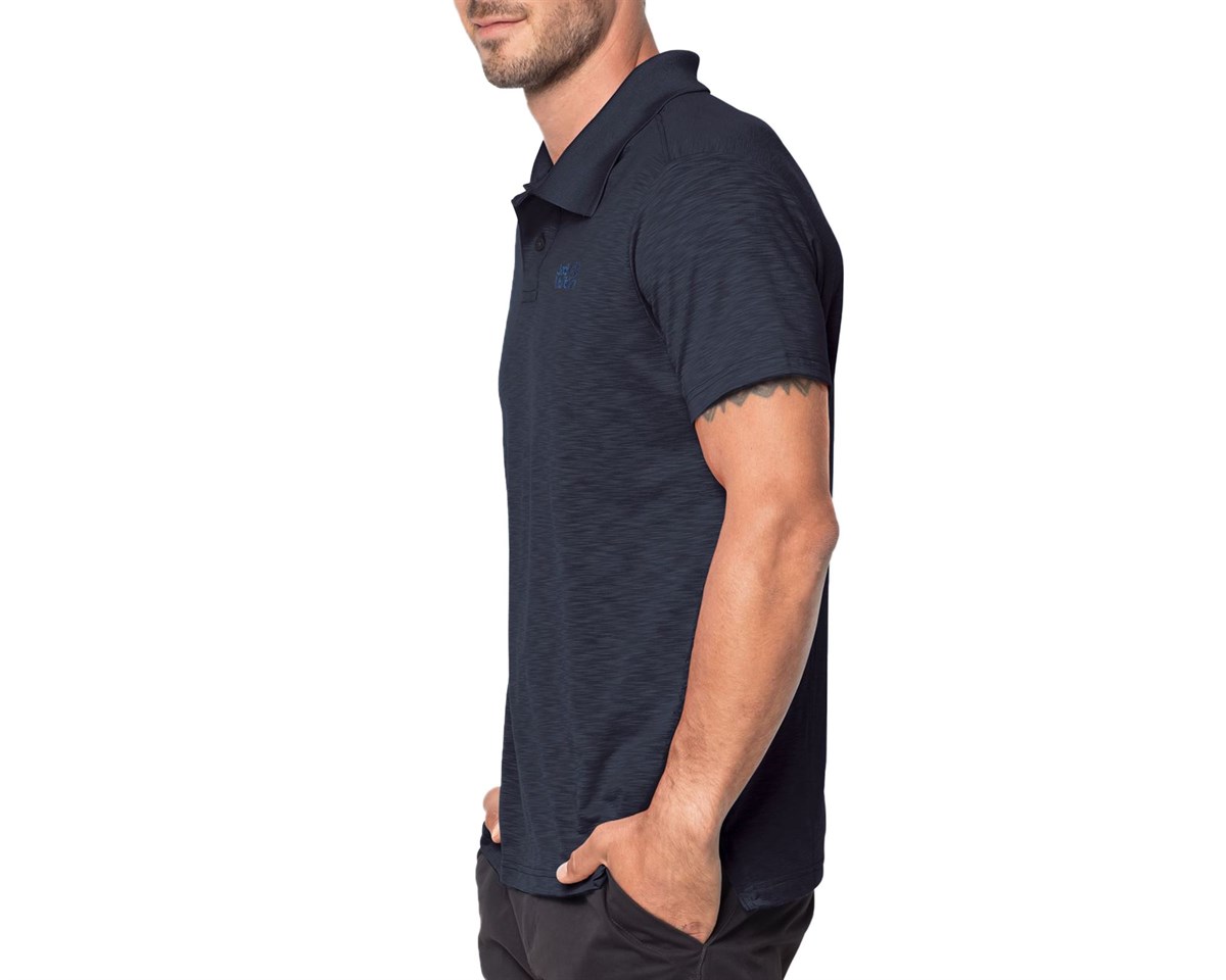 1804542NEBIMV3NEBIMV3|1804542|16459JACK WOLFSKIN TRAVEL POLO MEN ERKEK T-SHIRT-night blue