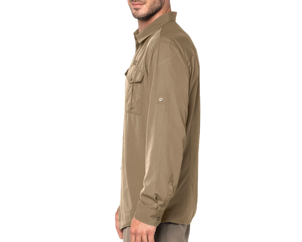 1402431NEBIMV3NEBIMV3|1402431|863JACK WOLFSKIN ATACAMA ROLL-UP SHIRT ERKEK GOMLEK-sand dune