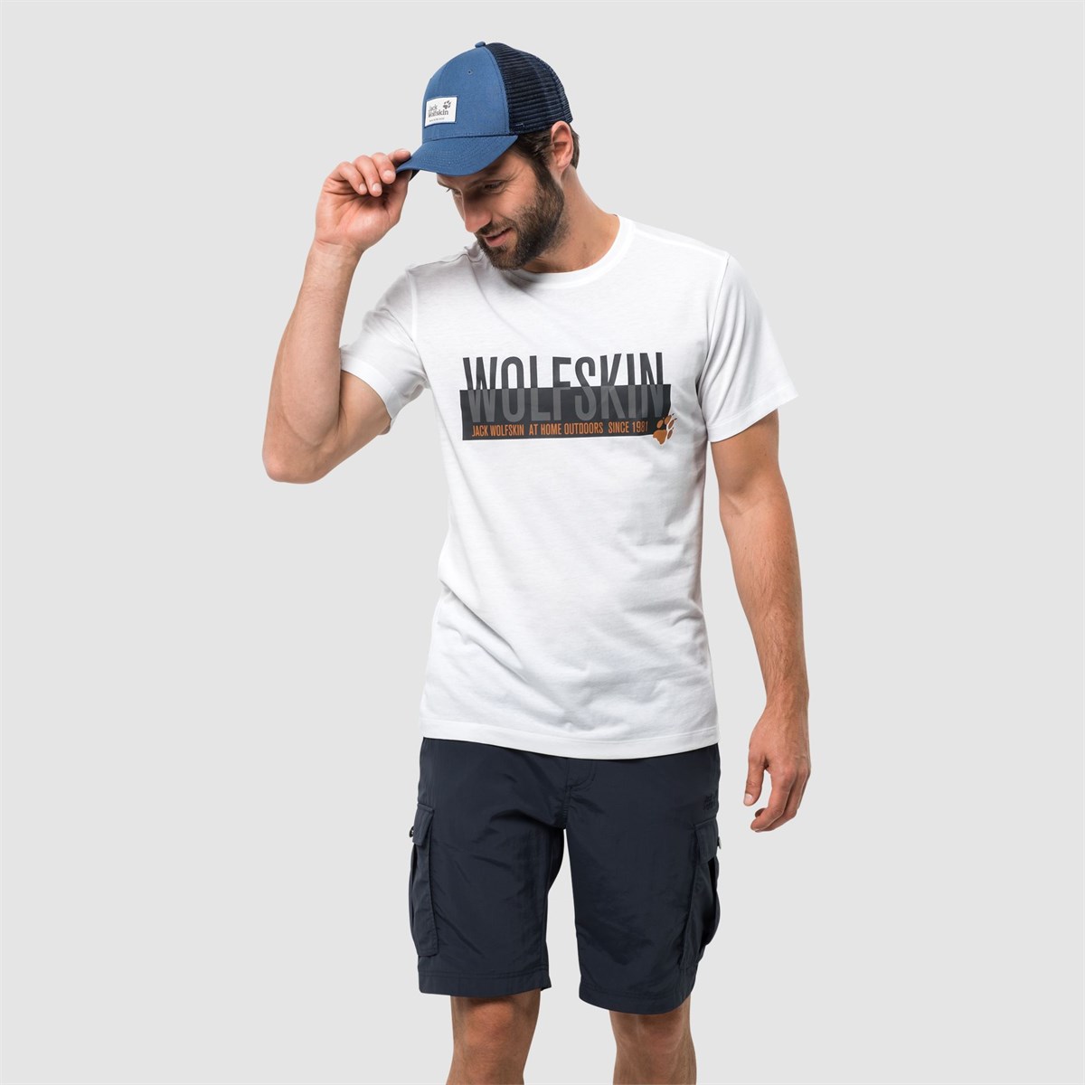 1805641NEBIMV3NEBIMV3|1805641|17898JACK WOLFSKIN SLOGAN T MEN ERKEK T-SHIRT-white rush