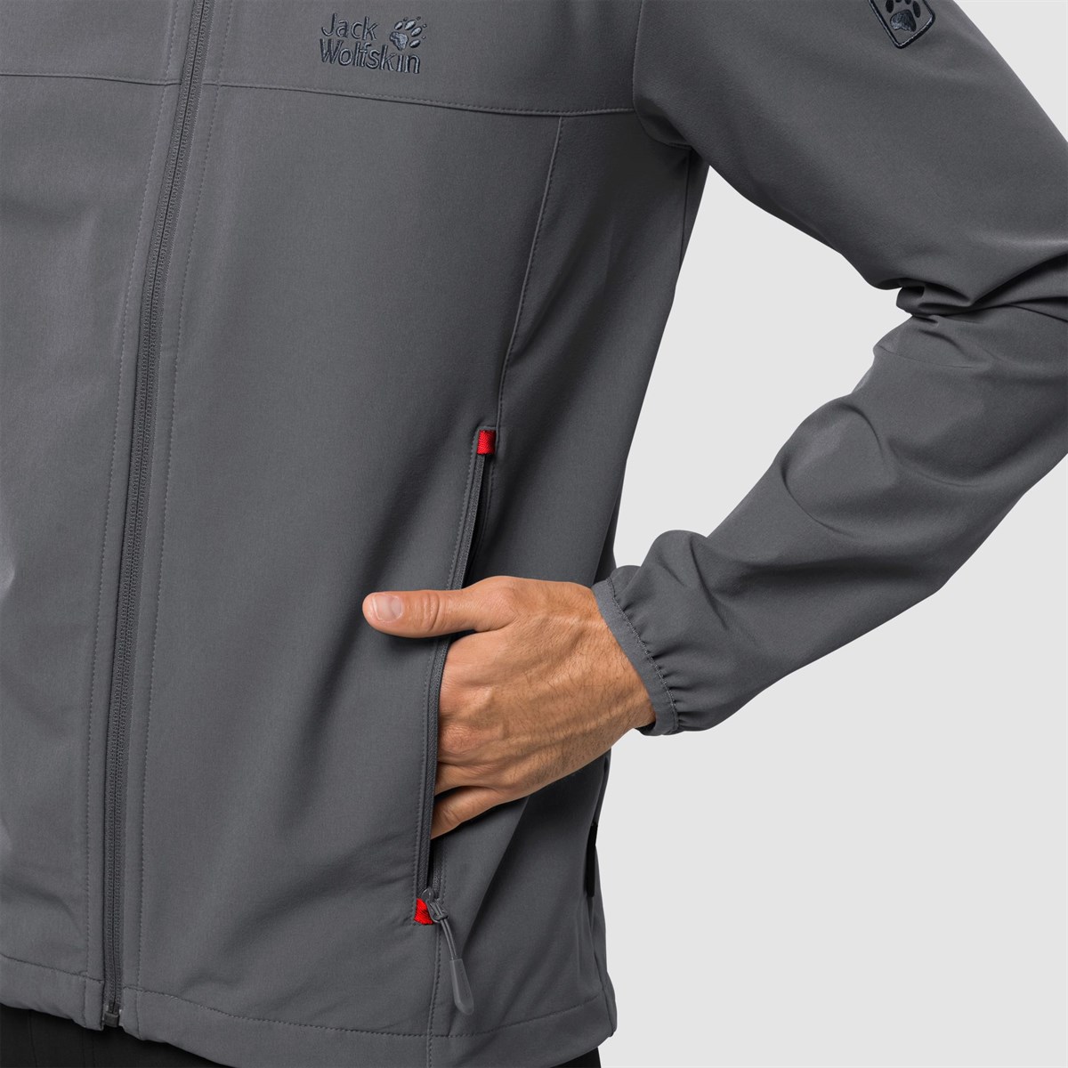 1305471NEBIMV3NEBIMV3|1305471|16409JACK WOLFSKIN CRESTVIEW JACKET MEN ERKEK SOFTSHELL-dark iron