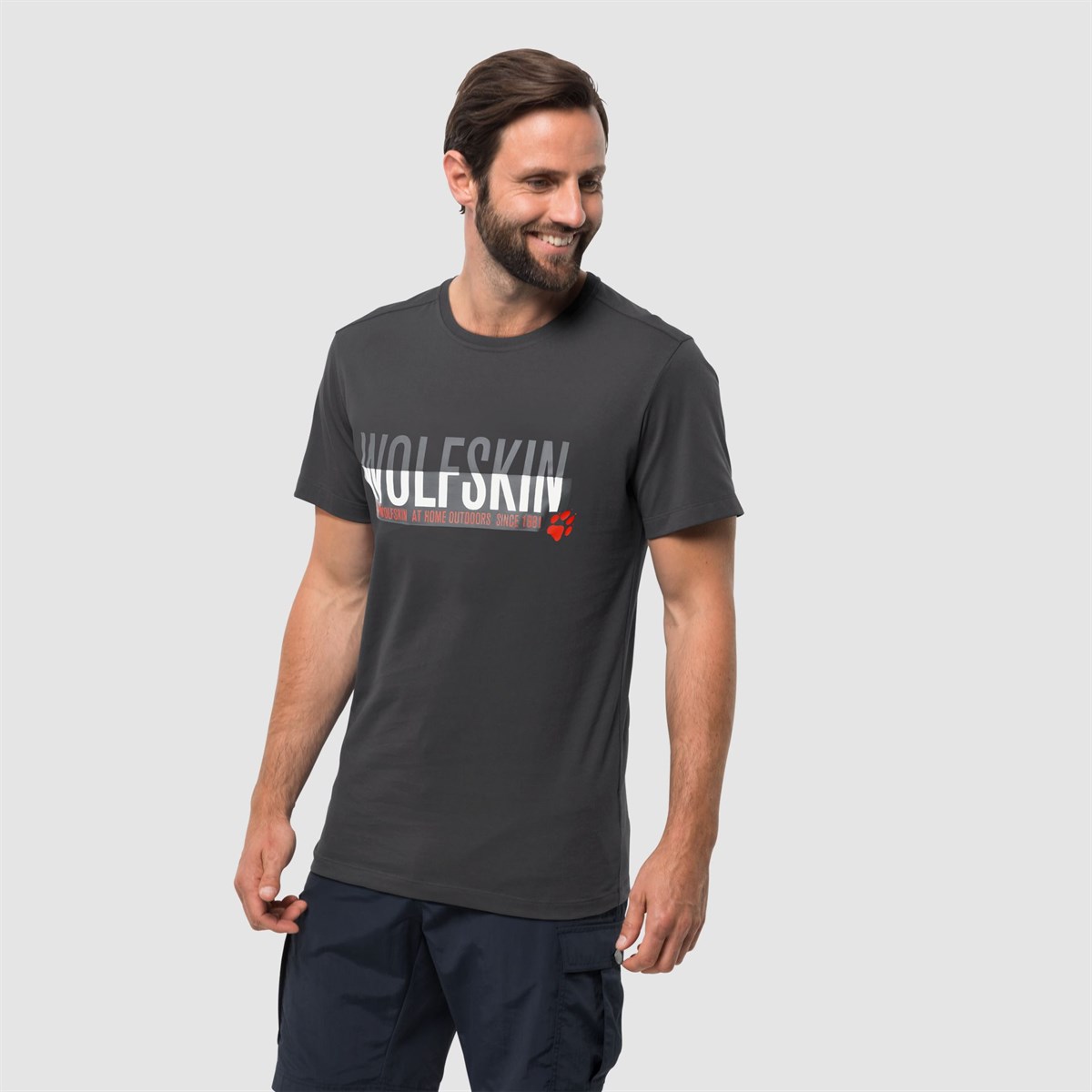 1805641NEBIMV3NEBIMV3|1805641|285JACK WOLFSKIN SLOGAN T MEN ERKEK T-SHIRT-phantom
