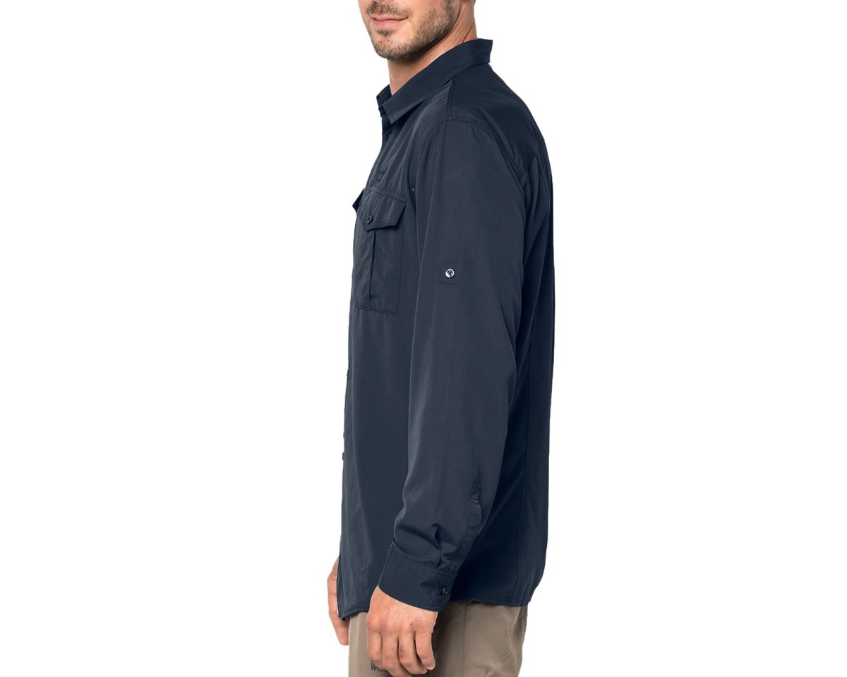 1402431NEBIMV3NEBIMV3|1402431|16459JACK WOLFSKIN ATACAMA ROLL-UP SHIRT ERKEK GOMLEK-night blue