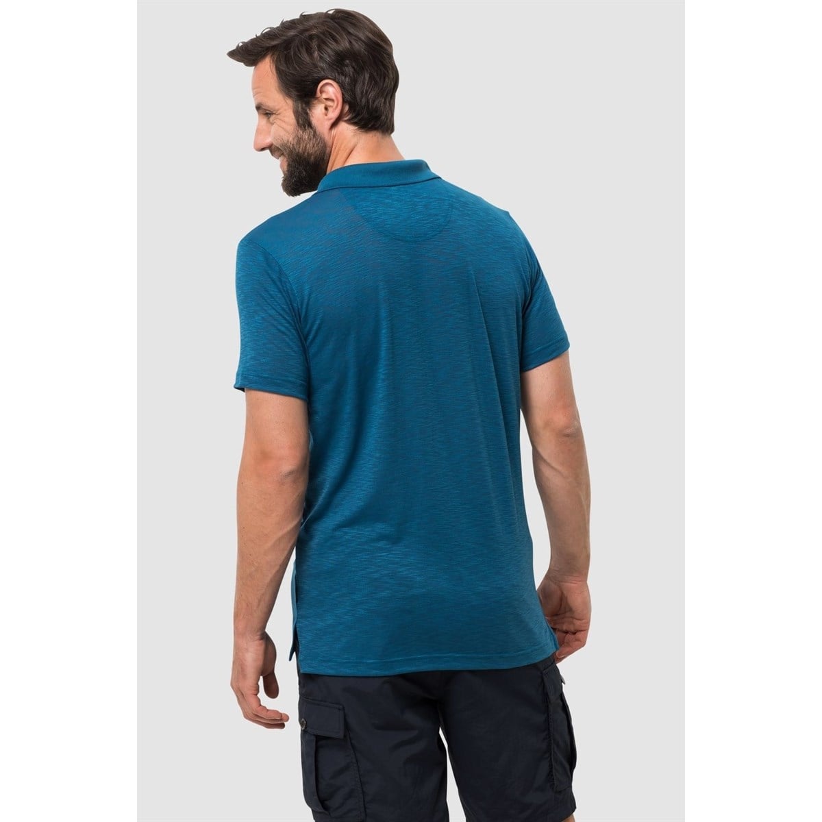 1804542NEBIMV3NEBIMV3|1804542|16546JACK WOLFSKIN TRAVEL POLO MEN ERKEK T-SHIRT-wave blue