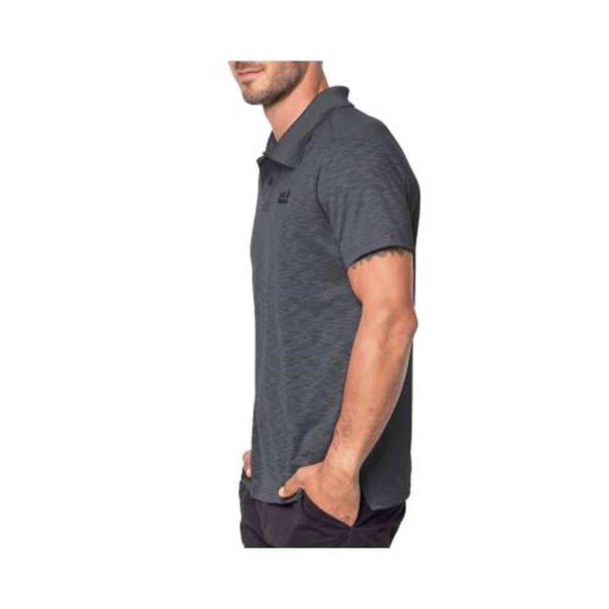 1804542NEBIMV3NEBIMV3|1804542|16409JACK WOLFSKIN TRAVEL POLO MEN ERKEK T-SHIRT-dark iron