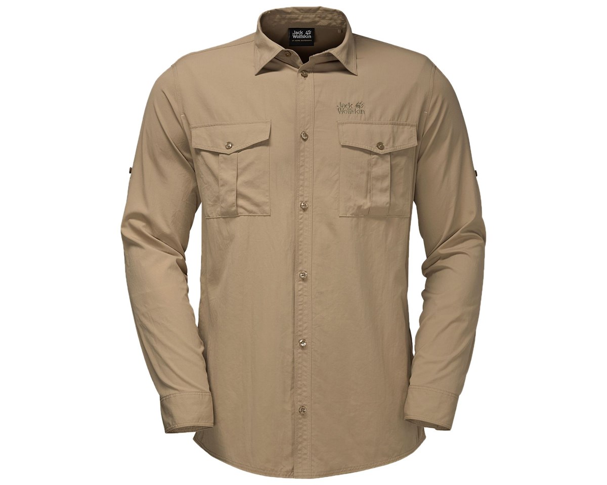 1402431NEBIMV3NEBIMV3|1402431|863JACK WOLFSKIN ATACAMA ROLL-UP SHIRT ERKEK GOMLEK-sand dune