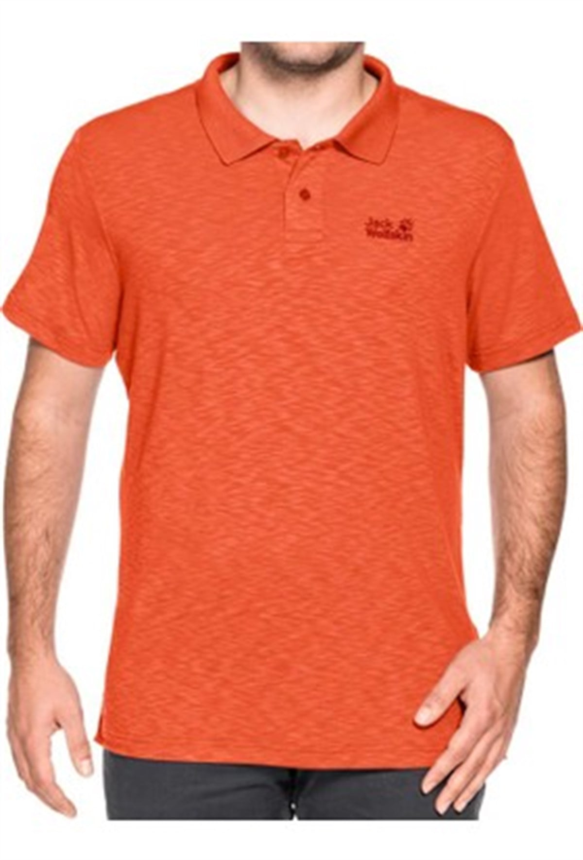 1804542NEBIMV3NEBIMV3|1804542|18266JACK WOLFSKIN TRAVEL POLO MEN ERKEK T-SHIRT-mexican pepper