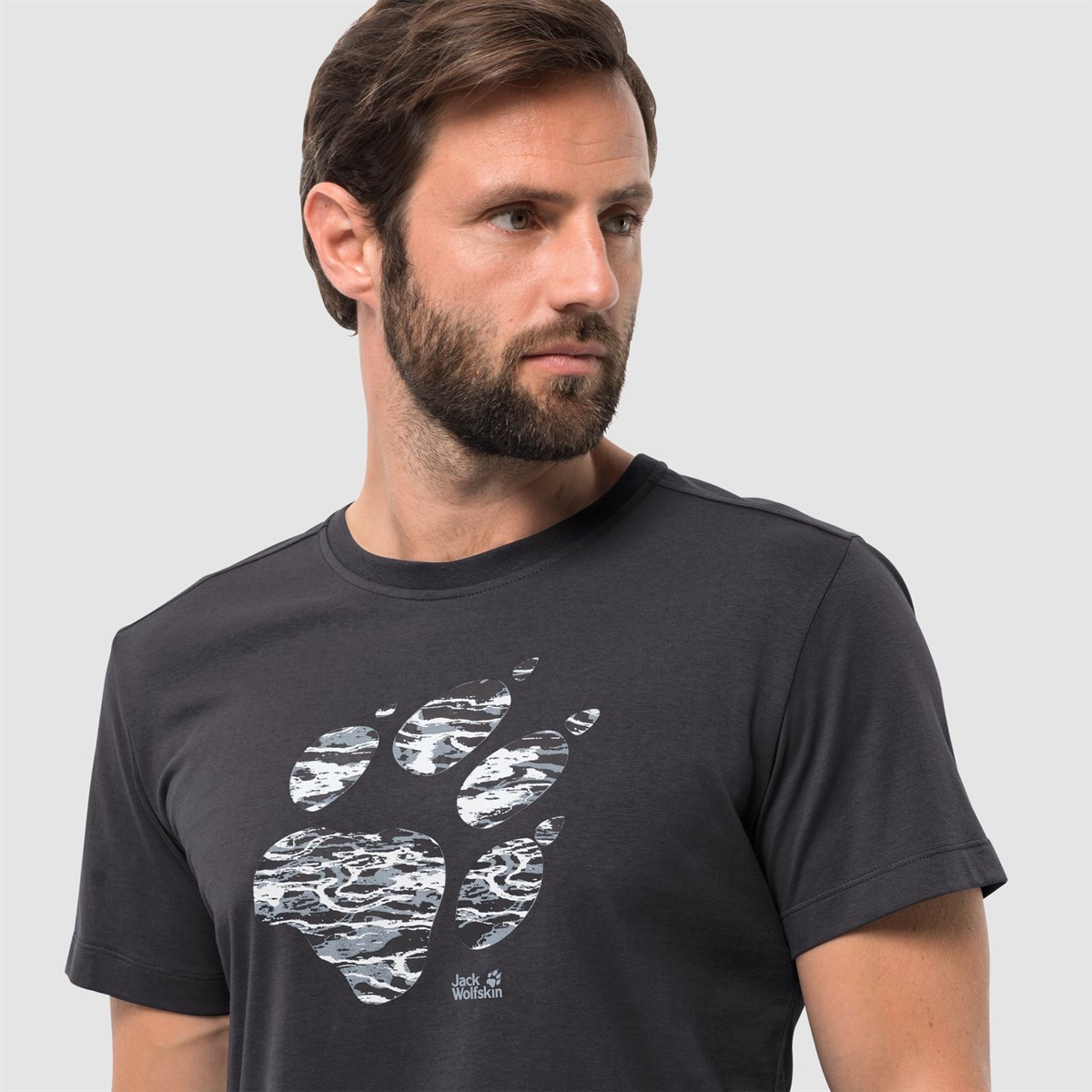 1806341NEBIMV3NEBIMV3|1806341|285JACK WOLFSKIN MARBLE PAW T MEN ERKEK T-SHIRT-phantom