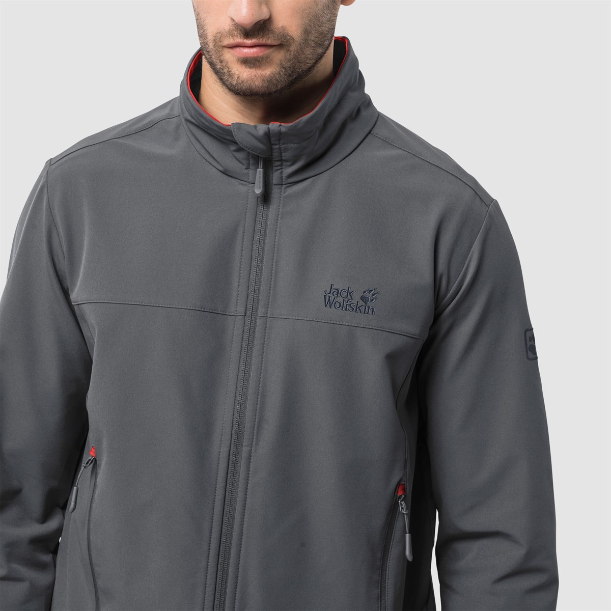 1305471NEBIMV3NEBIMV3|1305471|16409JACK WOLFSKIN CRESTVIEW JACKET MEN ERKEK SOFTSHELL-dark iron