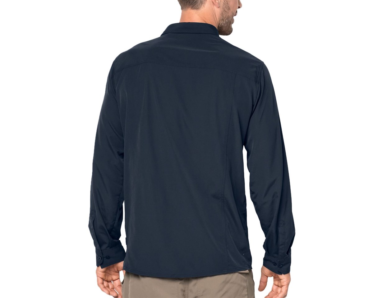 1402431NEBIMV3NEBIMV3|1402431|16459JACK WOLFSKIN ATACAMA ROLL-UP SHIRT ERKEK GOMLEK-night blue