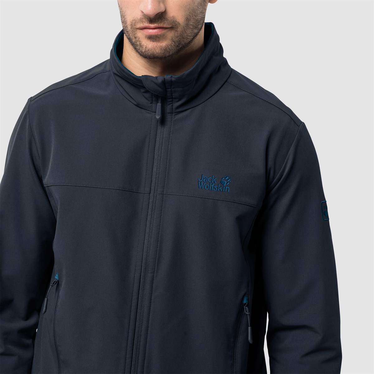 1305471NEBIMV3NEBIMV3|1305471|16459JACK WOLFSKIN CRESTVIEW JACKET MEN ERKEK SOFTSHELL-night blue