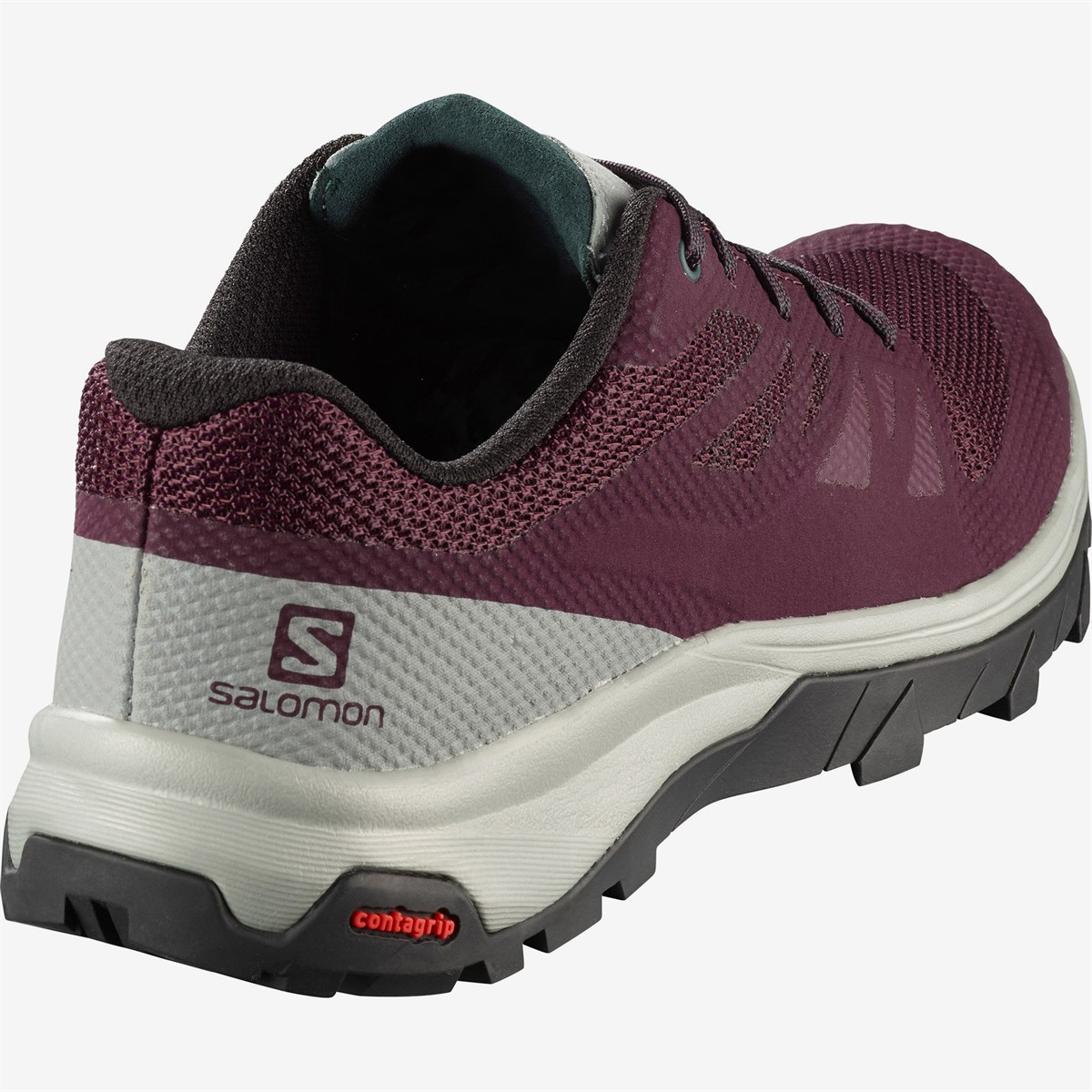 L40996600SalomonNEBIMV3|L40996600|23528SALOMON OUTline W KADIN OUTDOOR AYAKKABI - L40996600-Winetasting/Quarry/GREEN GABLES