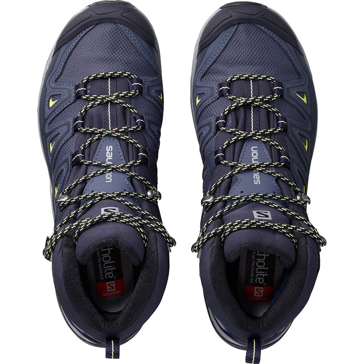 L39869100NEBIMV3NEBIMV3|L39869100|17452SALOMON X ULTRA 3 MID GTX® W KADIN AYAKKABI-Crown Blue/Evening Blue/Sunny Lime
