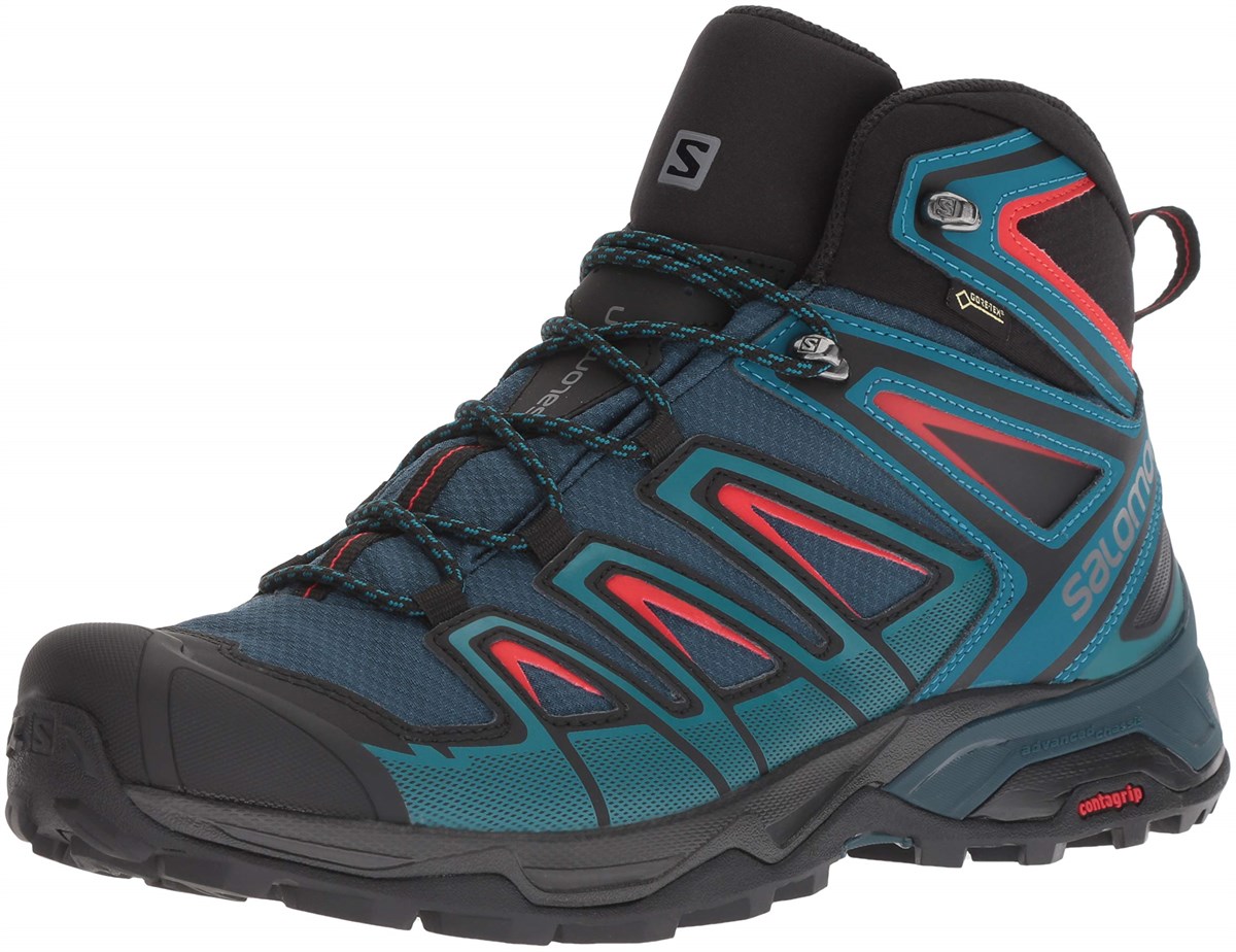 L40467200NEBIMV3NEBIMV3|L40467200|20845SALOMON X ULTRA 3 MID GTX® ERKEK AYAKKABI-Reflecting Pond/Deep Lagoon/High Risk Red