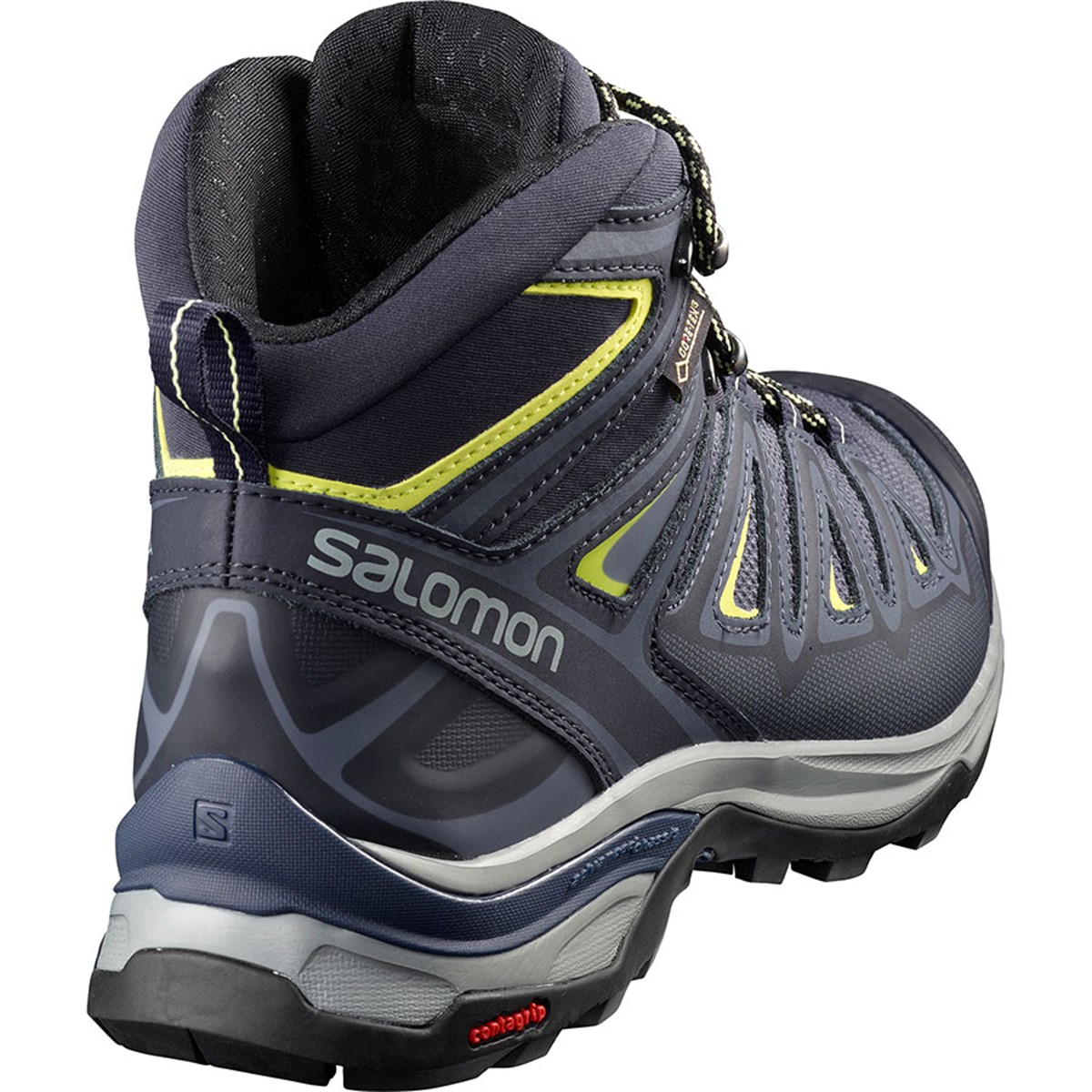 L39869100NEBIMV3NEBIMV3|L39869100|17452SALOMON X ULTRA 3 MID GTX® W KADIN AYAKKABI-Crown Blue/Evening Blue/Sunny Lime