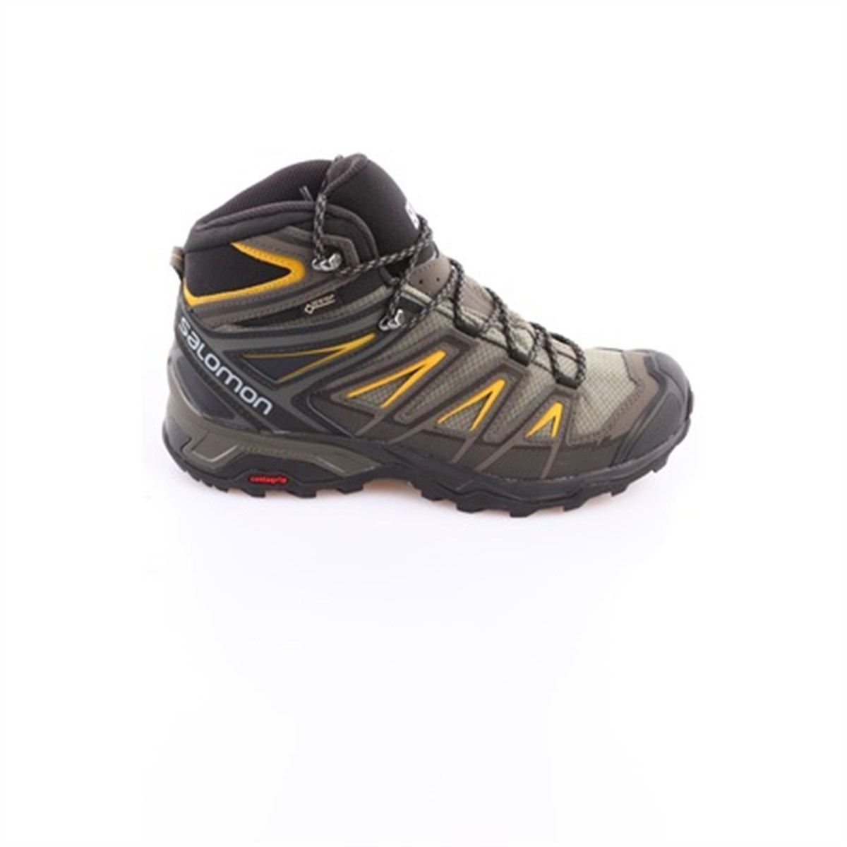 L40133700NEBIMV3NEBIMV3|L40133700|20844SALOMON X ULTRA 3 MID GTX® ERKEK AYAKKABI-Castor Gray/Black/Green Sulphur