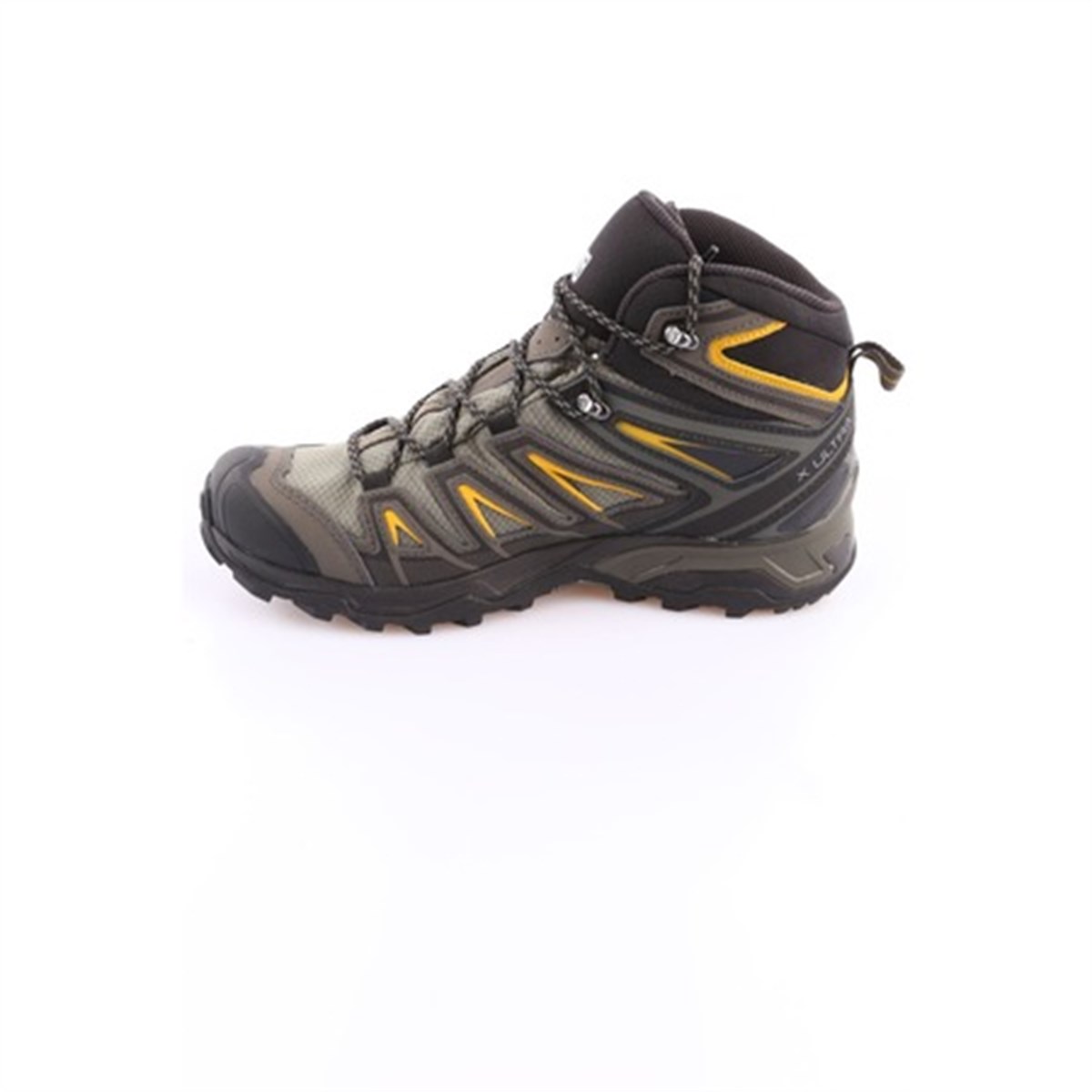 L40133700NEBIMV3NEBIMV3|L40133700|20844SALOMON X ULTRA 3 MID GTX® ERKEK AYAKKABI-Castor Gray/Black/Green Sulphur