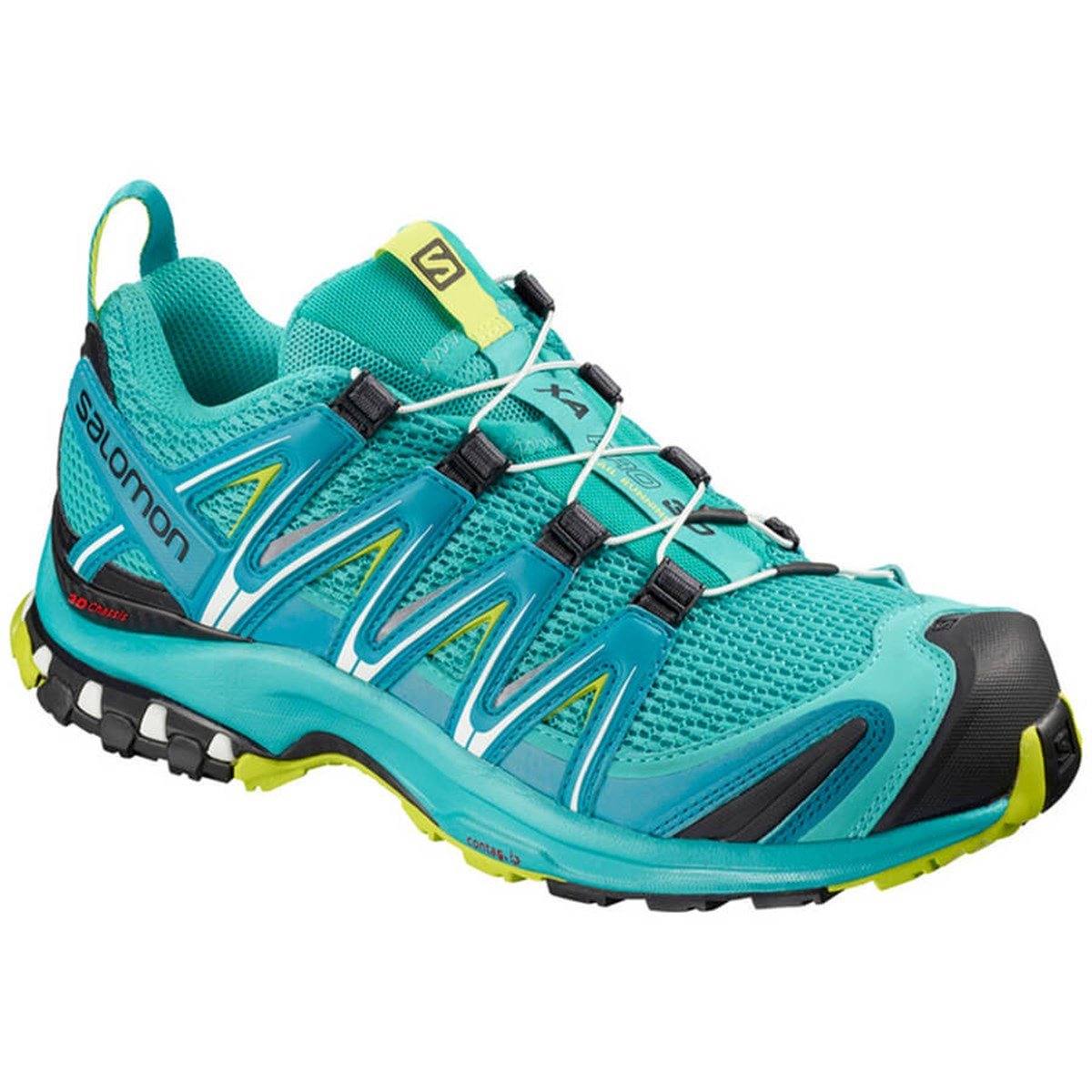 L40672400NEBIMV3NEBIMV3|L40672400|22095SALOMON XA PRO 3D W KADIN AYAKKABI-Bluebird/Caneel Bay/Acid Lime