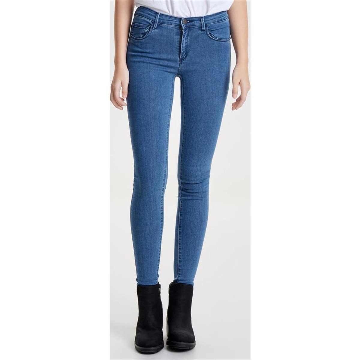 15131044NEBIMV3NEBIMV3|15131044|MediumONLY ONLRAIN REG SKINNY JEANS CRY5055 NOOS KADIN PANTOLON-Medium Blue Denim