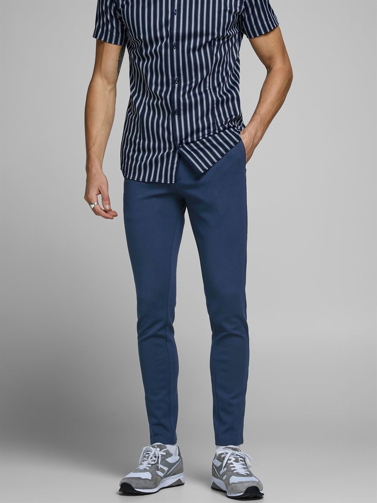 12173630Jack&Jones Jjimarco Jjphil Jersey Nor D. Navy Erkek Pantolon - 12173630