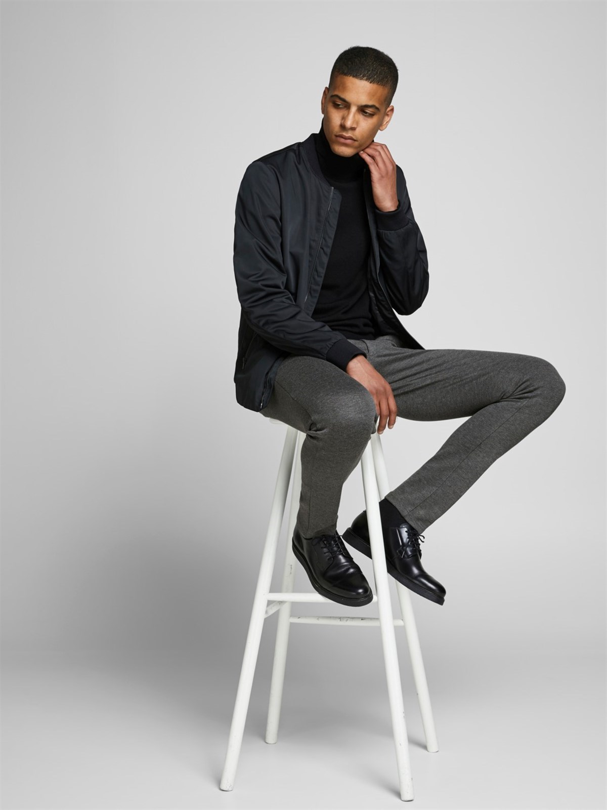 12173628Jack&Jones Jjimarco Jjphil Jersey Nor Grey Mel Noos Erkek Pantolon - 12173628