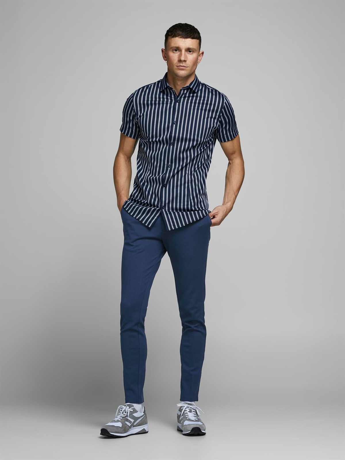 12173630Jack&Jones Jjimarco Jjphil Jersey Nor D. Navy Erkek Pantolon - 12173630