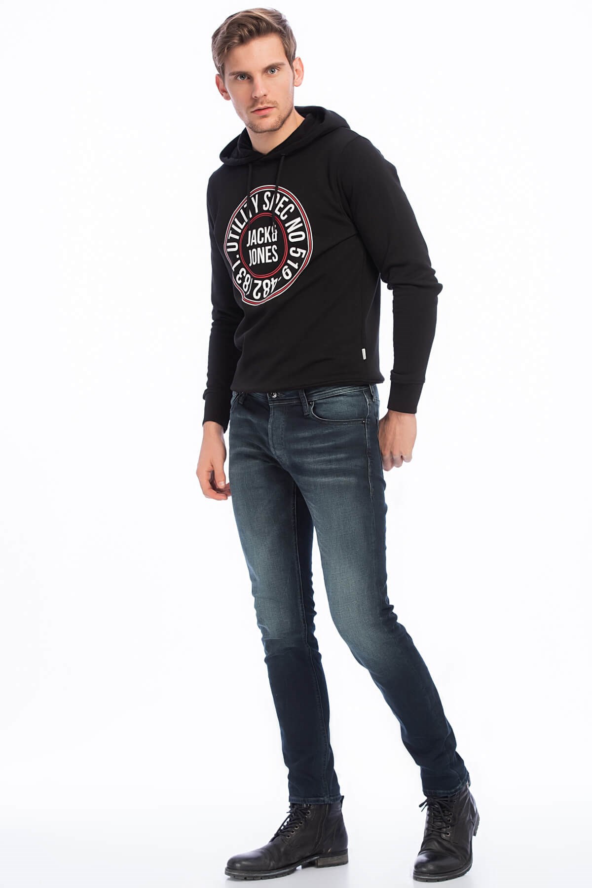 12114613NEBIMV3NEBIMV3|12114613|BlueJACK & JONES JJIGLENN JJORIGINAL JOS 925 ERKEK PANTOLON-Blue Denim
