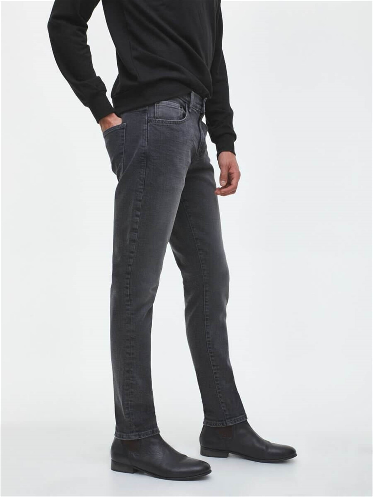 51012Ltb Diego X Grey Dark Wash Erkek Pantolon
