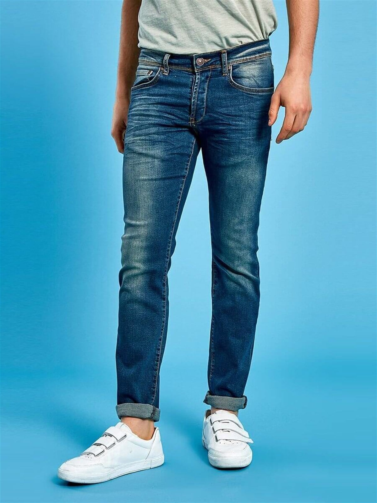 50555Ltb Enrico Verdant Wash Erkek Pantolon