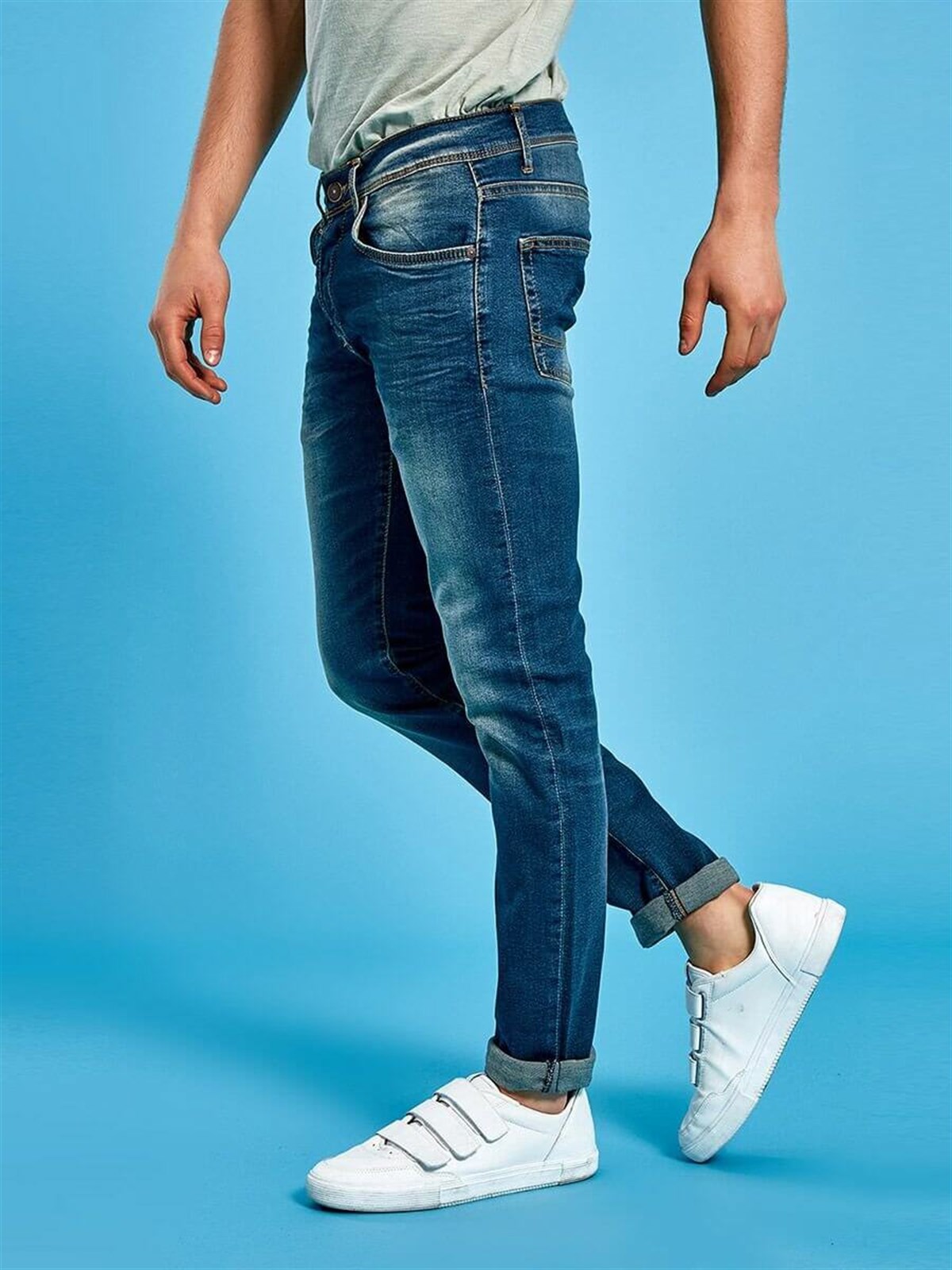 50555Ltb Enrico Verdant Wash Erkek Pantolon