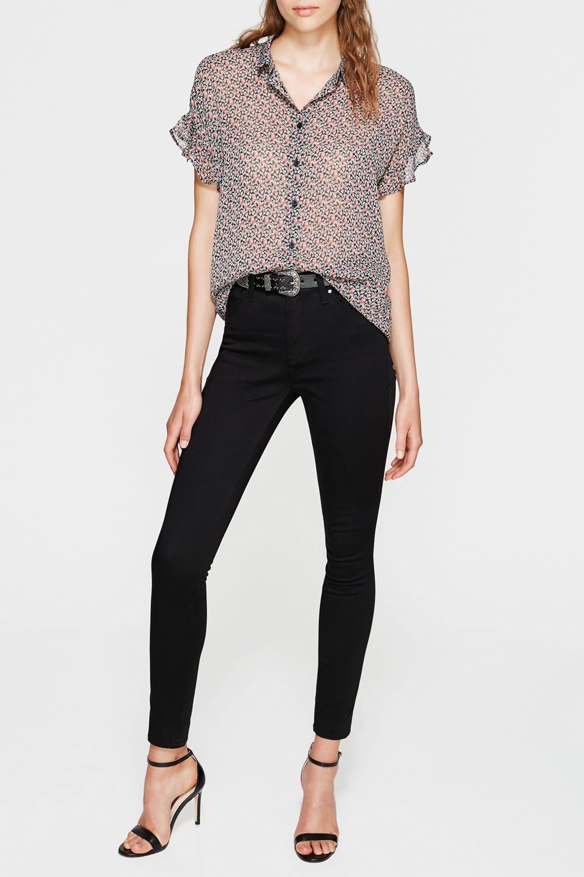 1067822002NEBIMV3NEBIMV3|1067822002|STDMAVİ ALISSA Black Gold Nights KADIN PANTOLON-STD