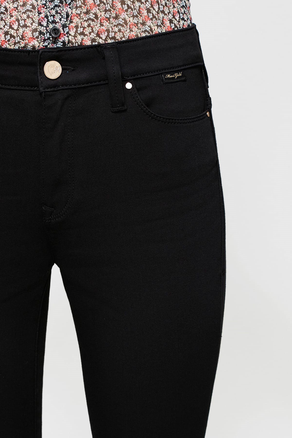 1067822002NEBIMV3NEBIMV3|1067822002|STDMAVİ ALISSA Black Gold Nights KADIN PANTOLON-STD