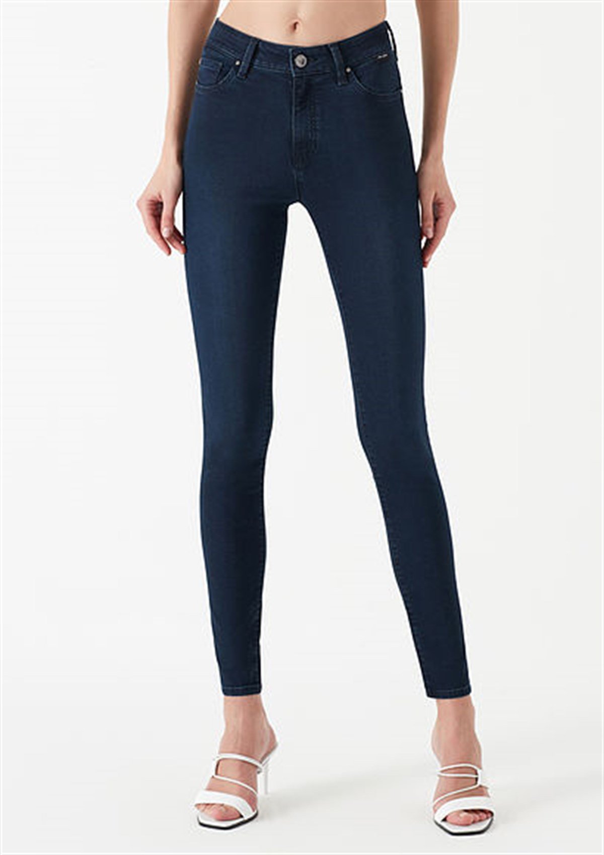 1067831058NEBIMV3NEBIMV3|1067831058|STDMAVİ ALISSA Midnight GOLD Shape KADIN PANTOLON 1067831058-STD