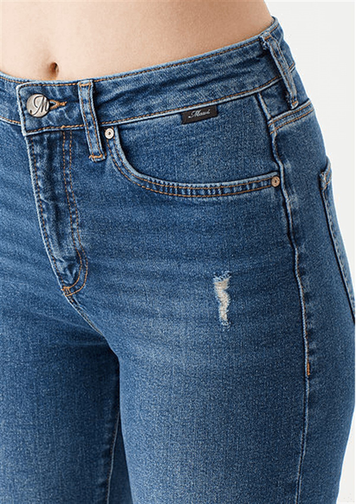 100277-21870Mavi Cindy İndigo Vintage Str Kadın Pantolon