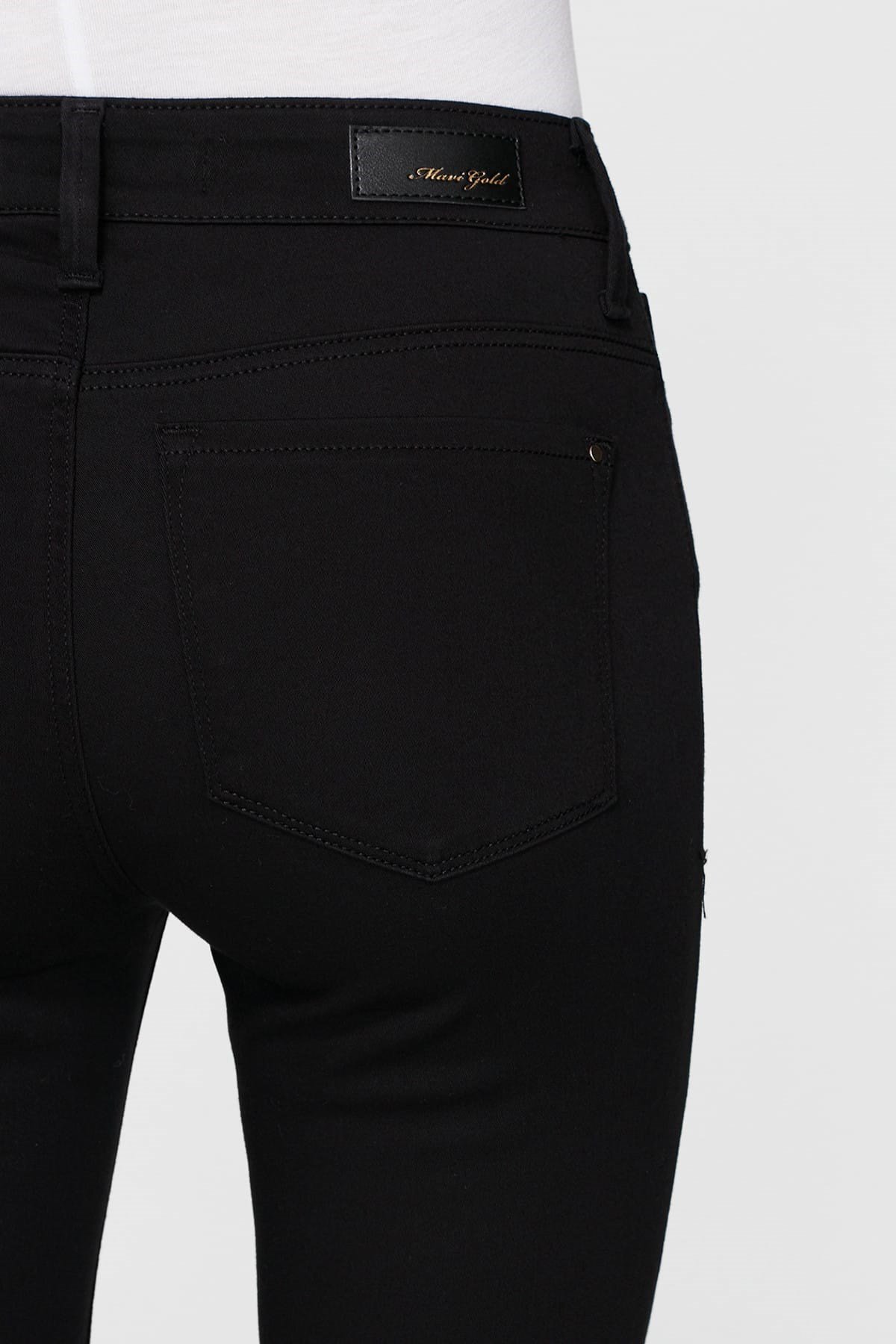 1074622002NEBIMV3NEBIMV3|1074622002|STDMAVİ KENDRA Black GOLD NIGHTS KADIN PANTOLON-STD