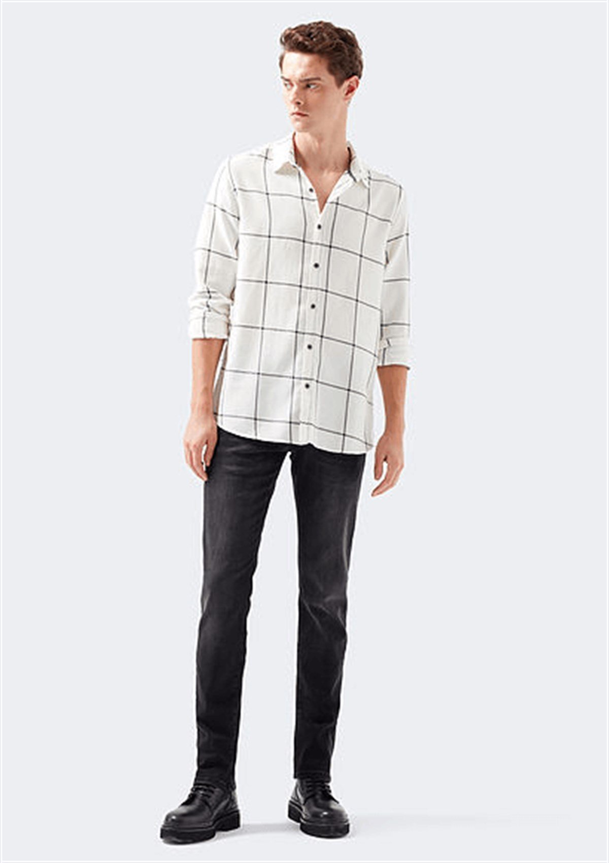 0035133159Mavi Marcus Black Brushed Mavi Black Erkek Pantolon