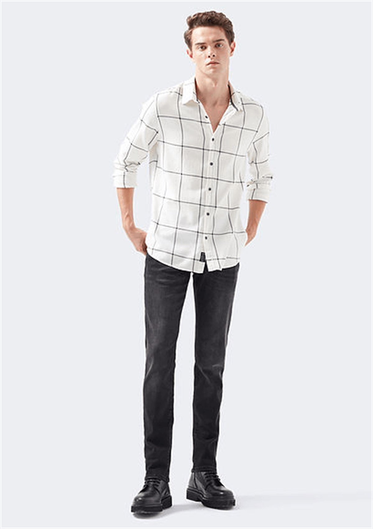 0035133159Mavi Marcus Black Brushed Mavi Black Erkek Pantolon