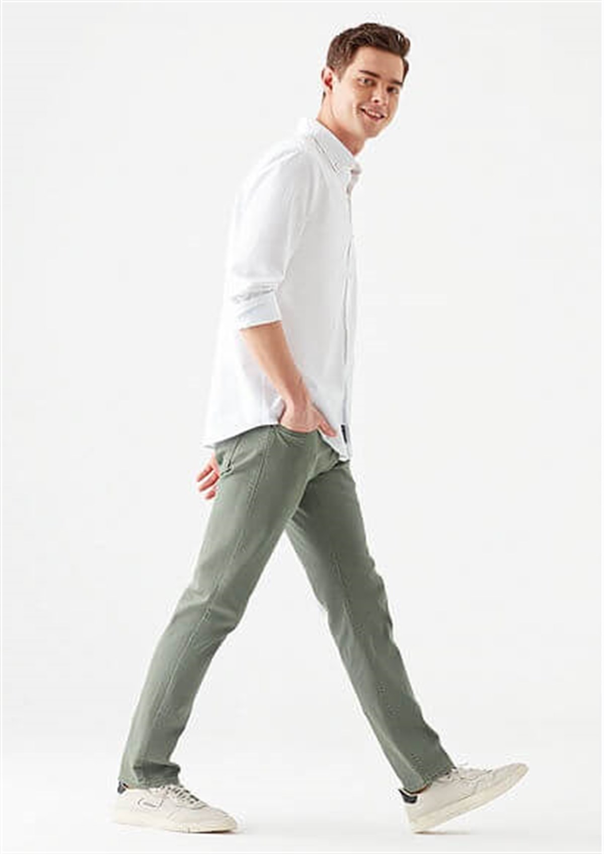 0035132491Mavi Marcus Castor Grey Comfort Erkek Pantolon