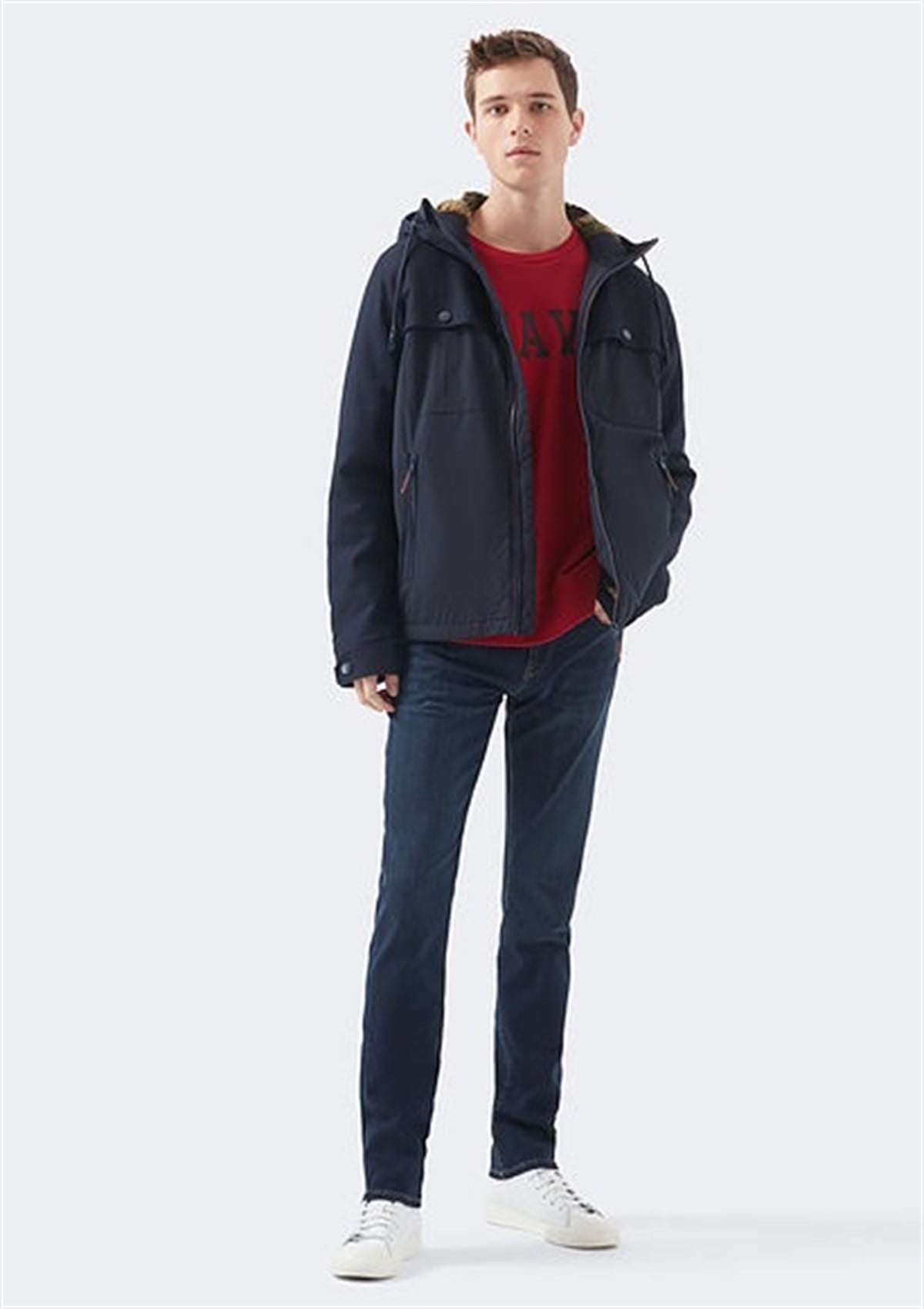 0035131948Mavi Marcus Dark Brushed 90'S Comfort Erkek Pantolon