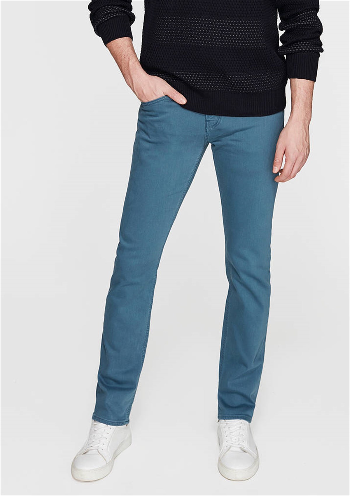 0035125669Mavi Marcus İndigo Teal Washed Comfort