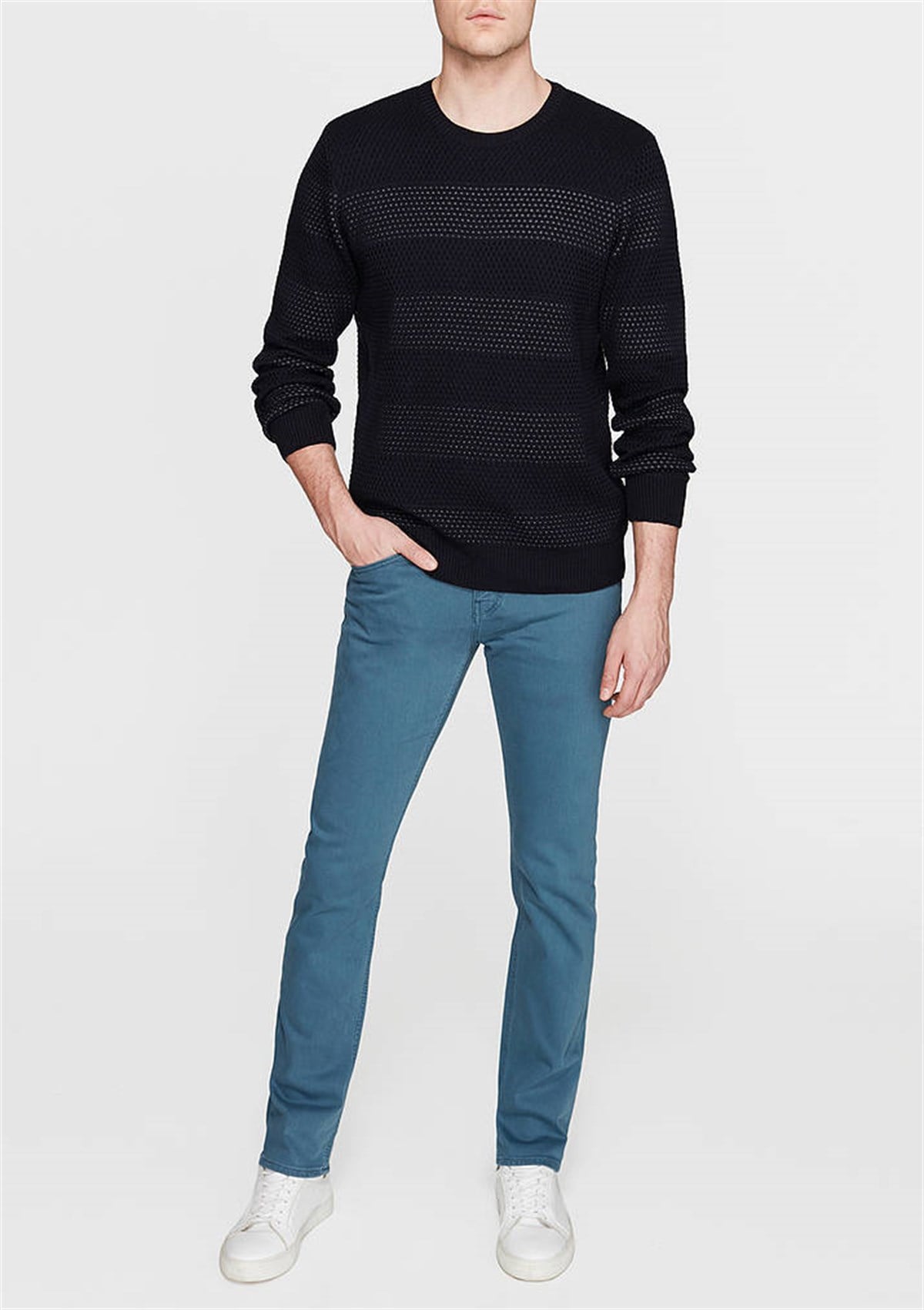 0035125669Mavi Marcus İndigo Teal Washed Comfort